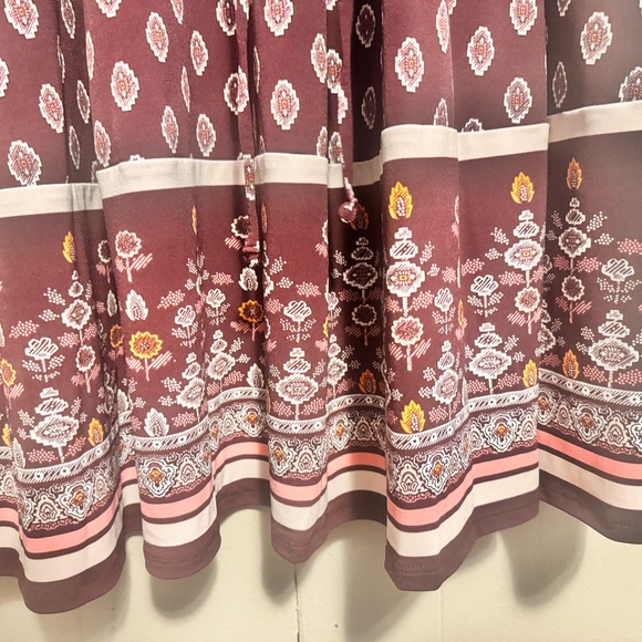 Maroon midi Lane Bryant dress size 30/32 - Picture 2 of 3